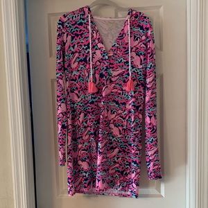 Lilly Pulitzer Lobstah Roll hooded dress small